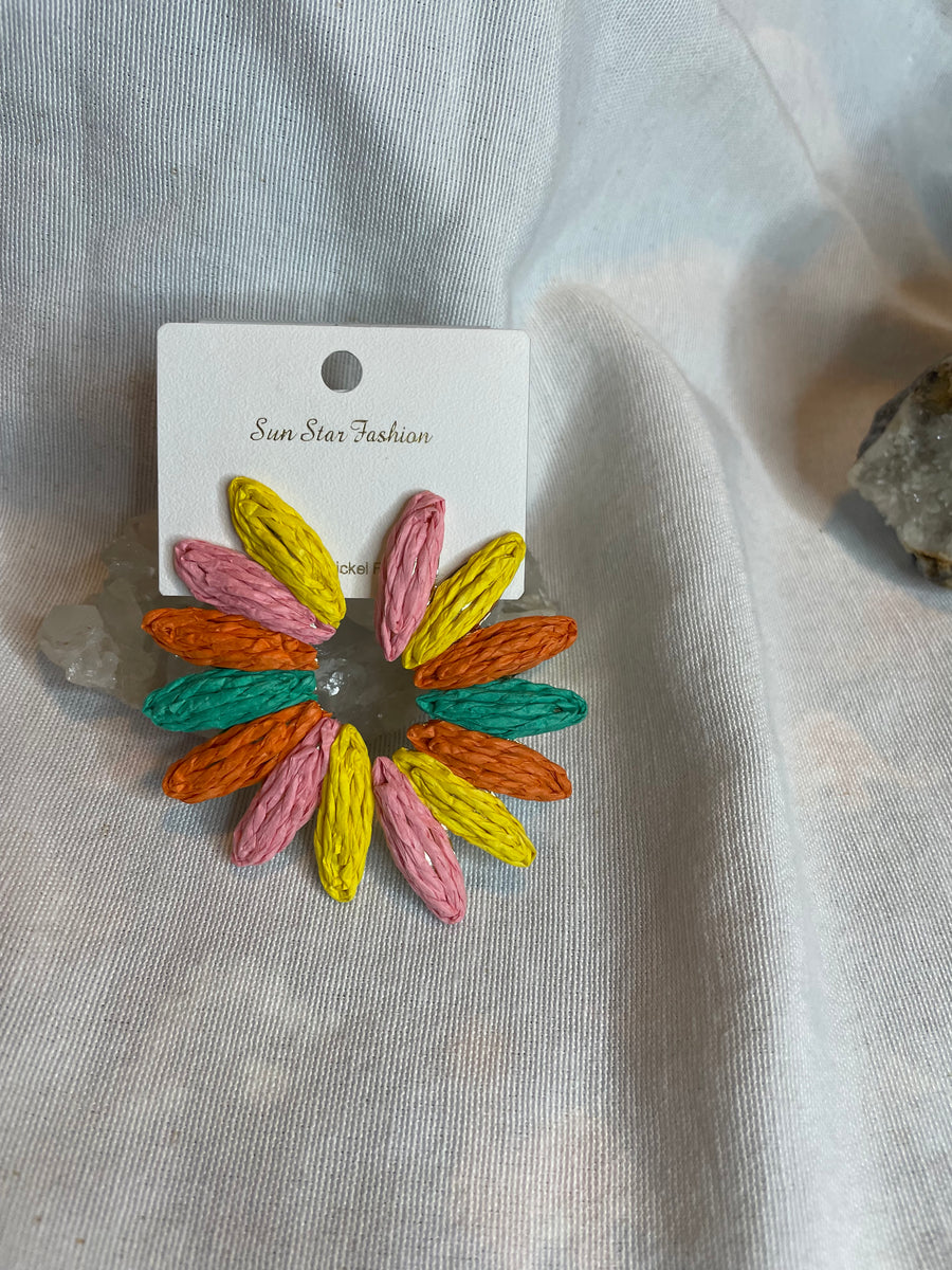 Ratan Feather Earrings