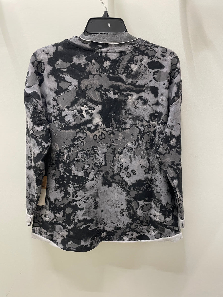 Printed Fleece Pullover in Fog by Escape