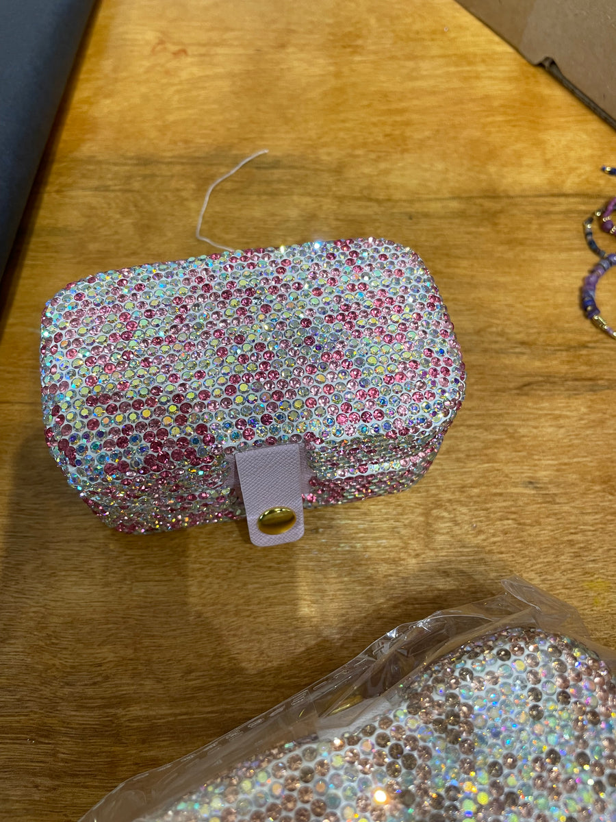 Rhinestone Jewelry Travel Case