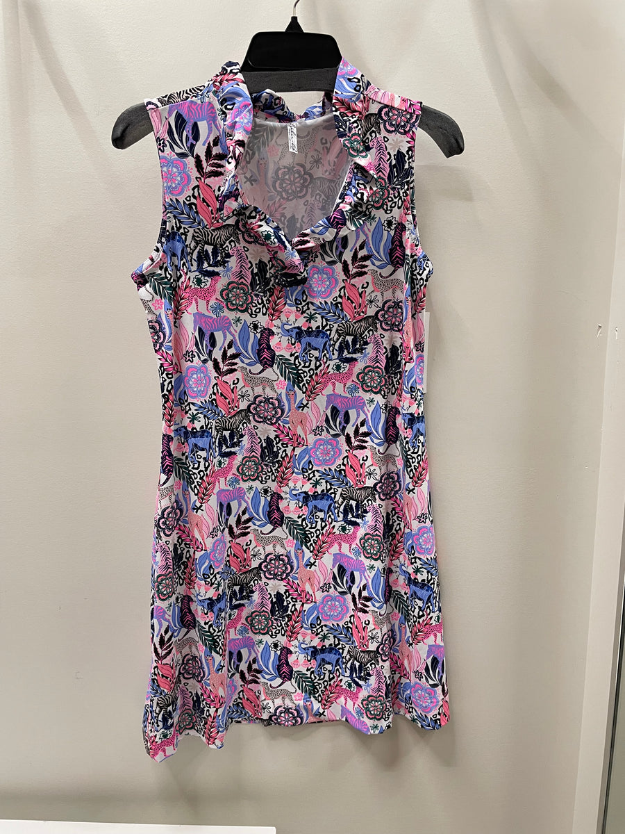 Sleeveless Ruffle Dress by LuLu B