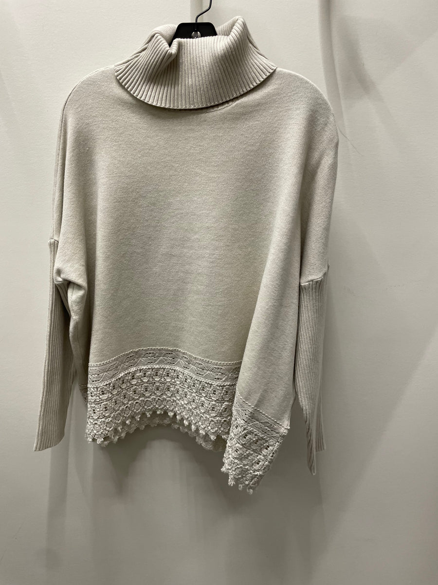 Lace Hem Sweater