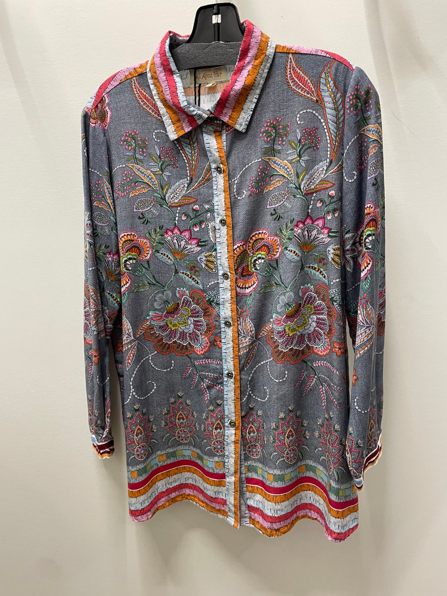 Floral Button Blouse by All About Her