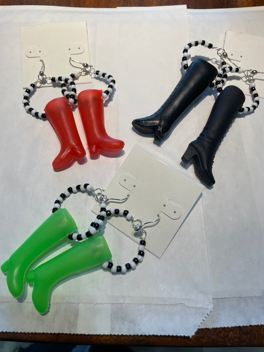 Barbie Boot Earrings by Lori