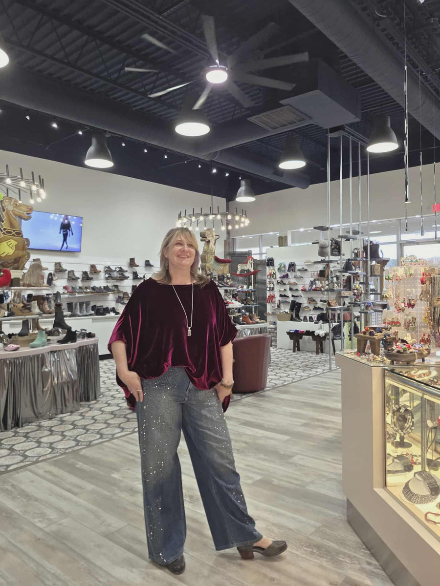 Zandra Silk Velvet Scarf Top