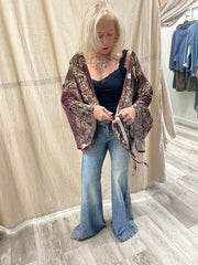 IPNG Design Boho Crop Kimonita in Printed Western