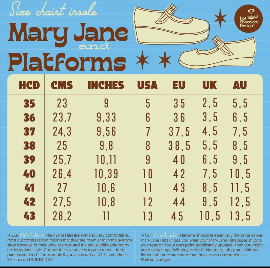 Hot Chocolate Chocolaticas® Betty Claus Mary Jane Platform Shoes