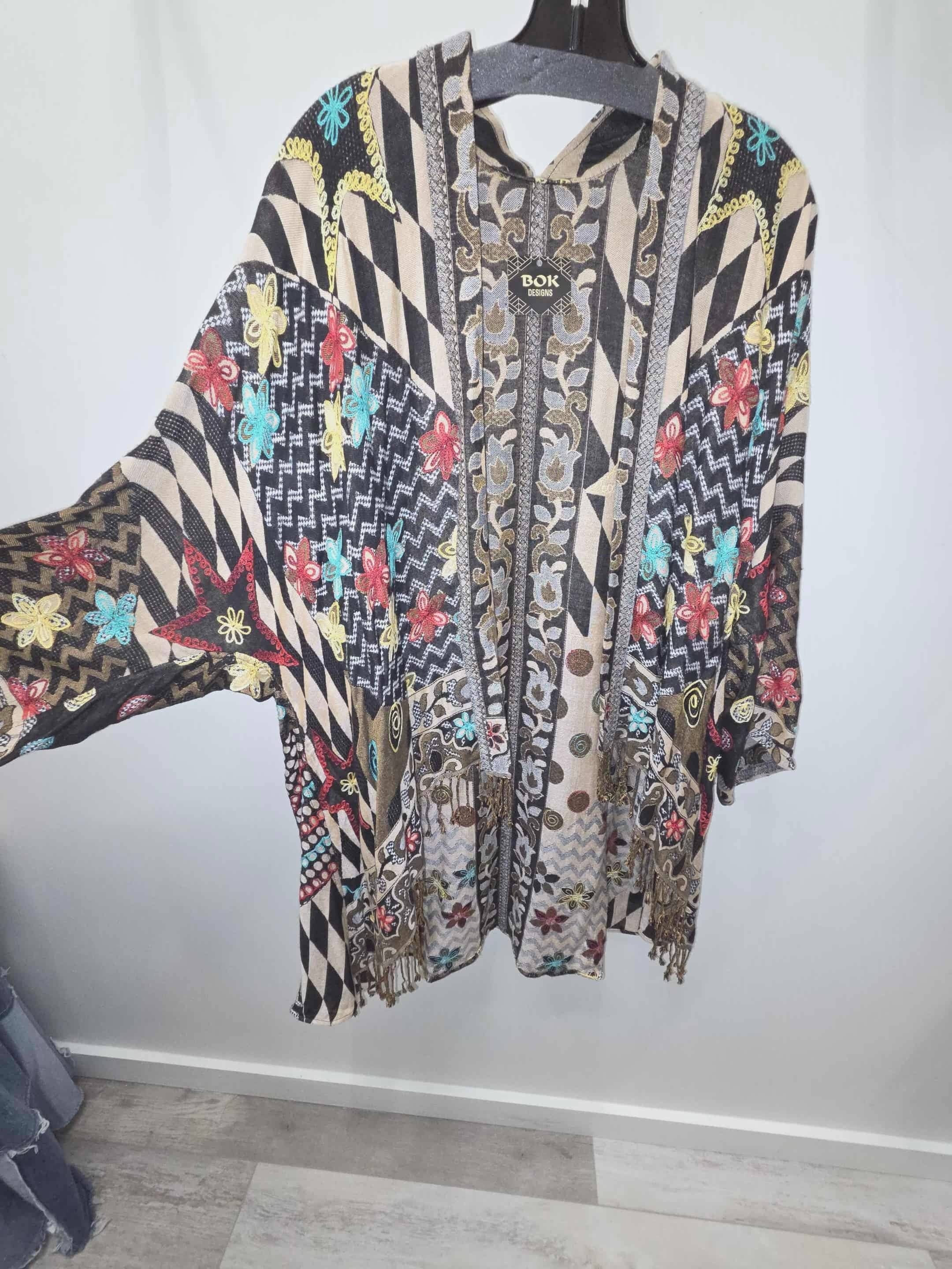 Harlequin Embroidered Reversible Tapestry Jacket