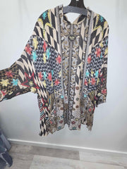 Harlequin Embroidered Reversible Tapestry Jacket