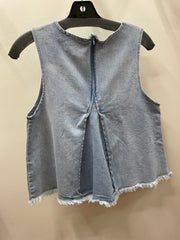 Denim Flare Halter Top