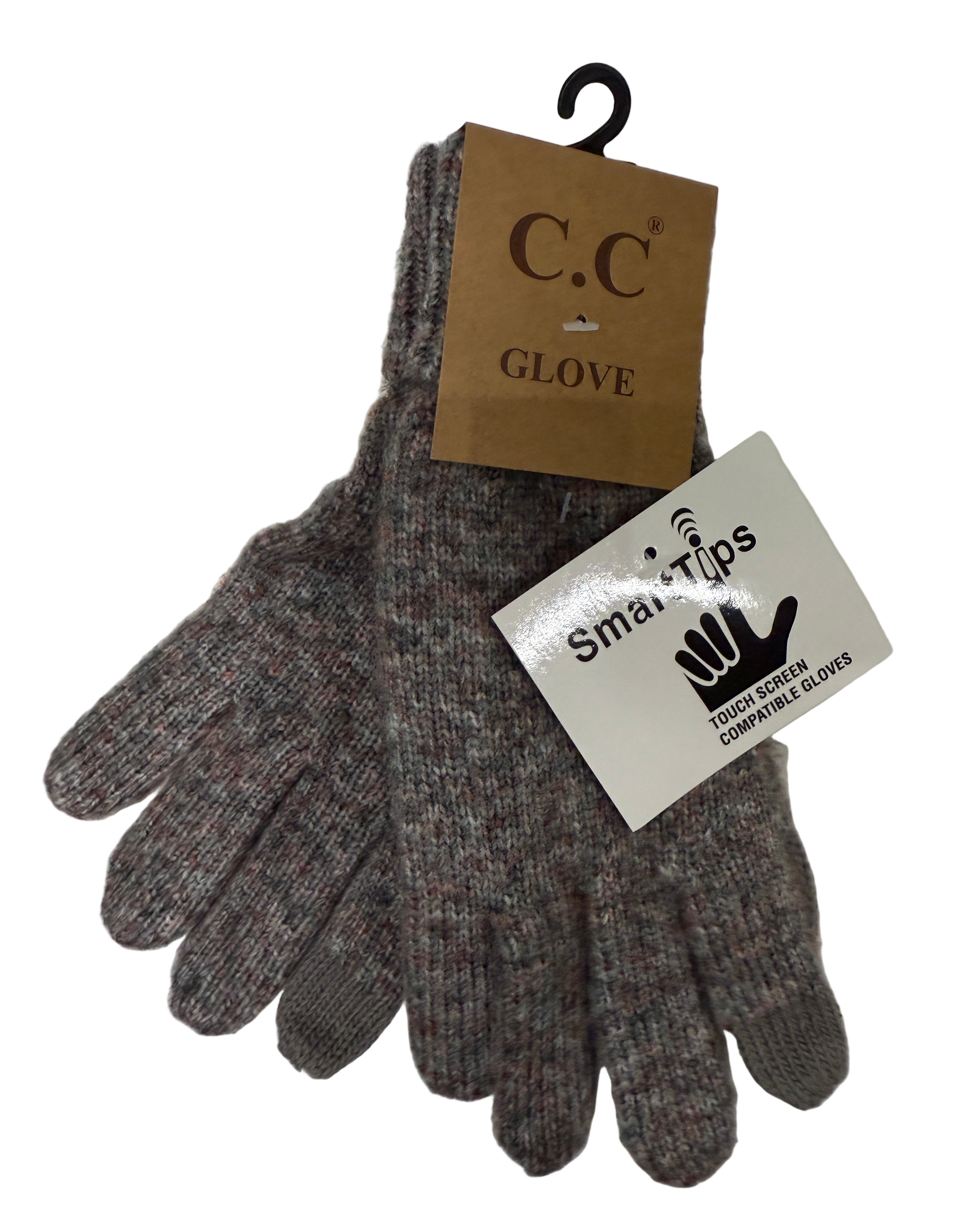 C.C. Beanie Classic Ribbed Fingerless Gloves w/ Touch Fingertips Robin Boutique
