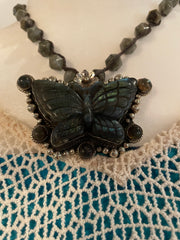 Labradorite Butterfly Necklace
