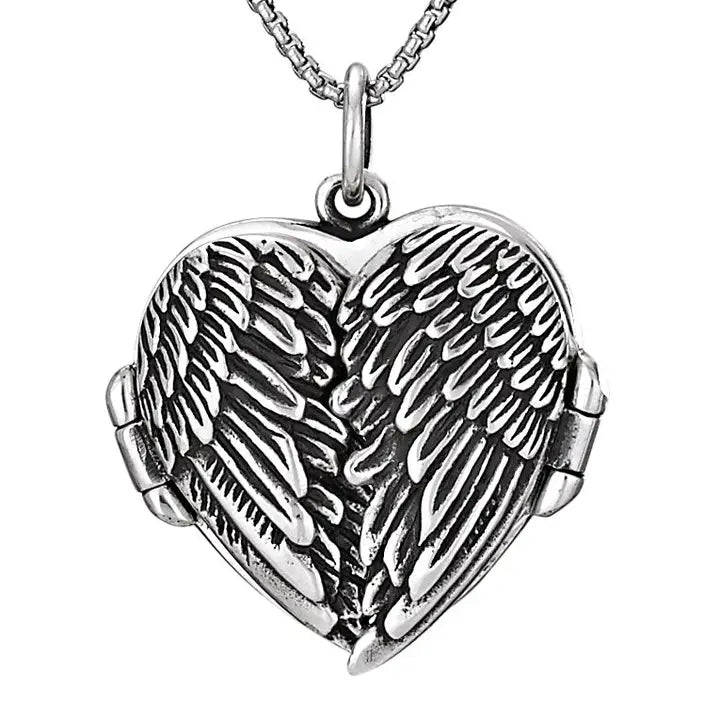 On The Wings of Love Locket Necklace