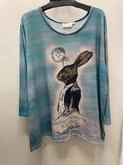 Bunny 3/4 Sleeve Tee by The Paper Lace
