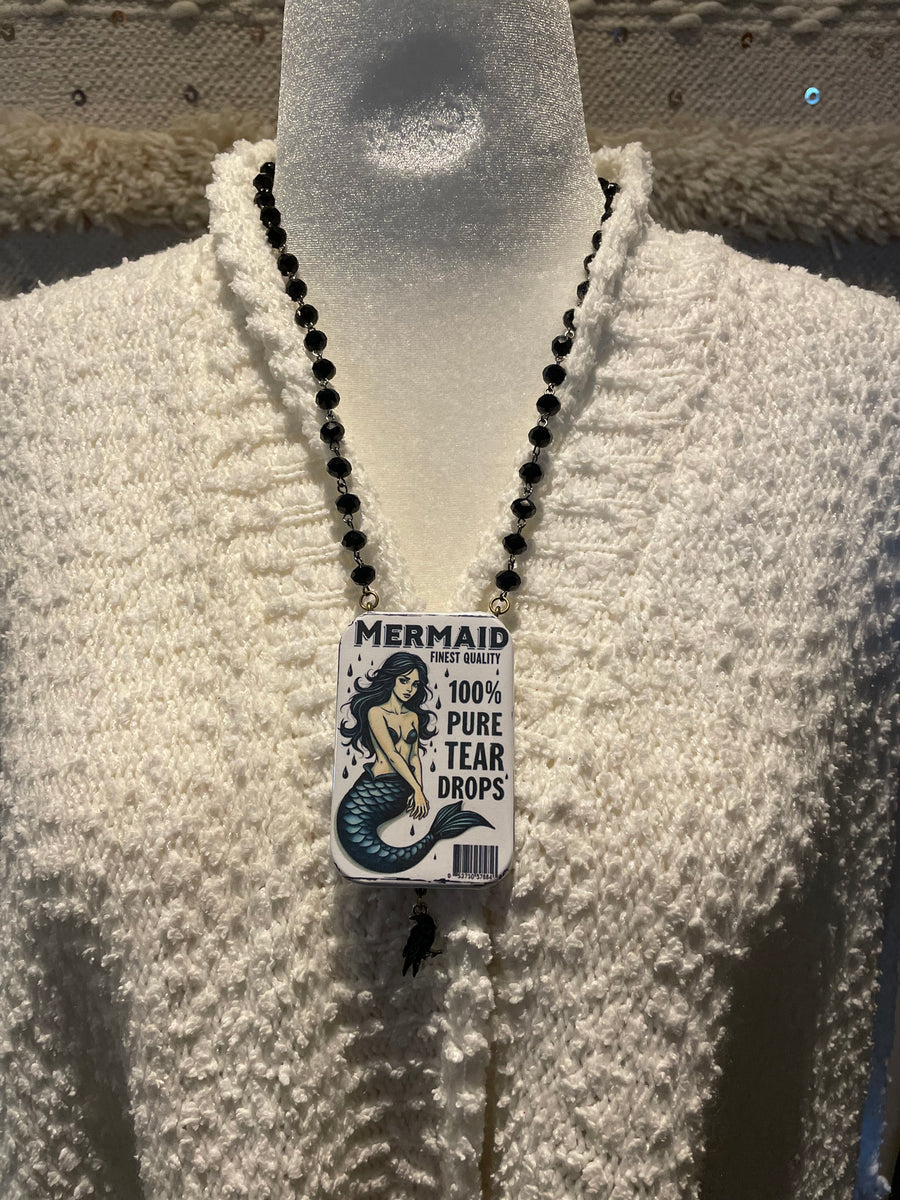 Mermaid Button Necklace by Gina