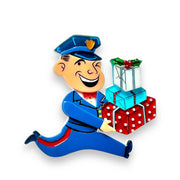 Christmas Happy Mail Earrings by 50's Vintage Dame x Lipstick & Chrome Robin Boutique