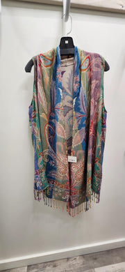 Reversible Tapestry Duster Vest