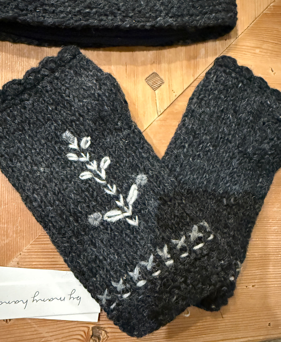 Daphne Knit Fingerless Armwarmers By Many Hands Robin Boutique