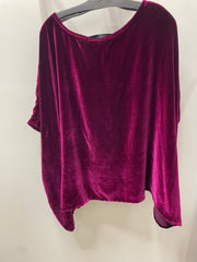 Zandra Silk Velvet Scarf Top