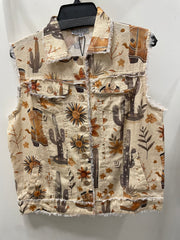 Dessert Dreamer Linen Vest by WAY