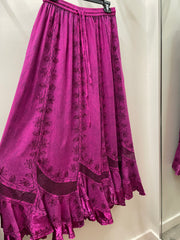 Embroidered Maxi Skirt