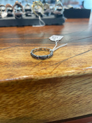 Amethyst Stacking Ring in Silver