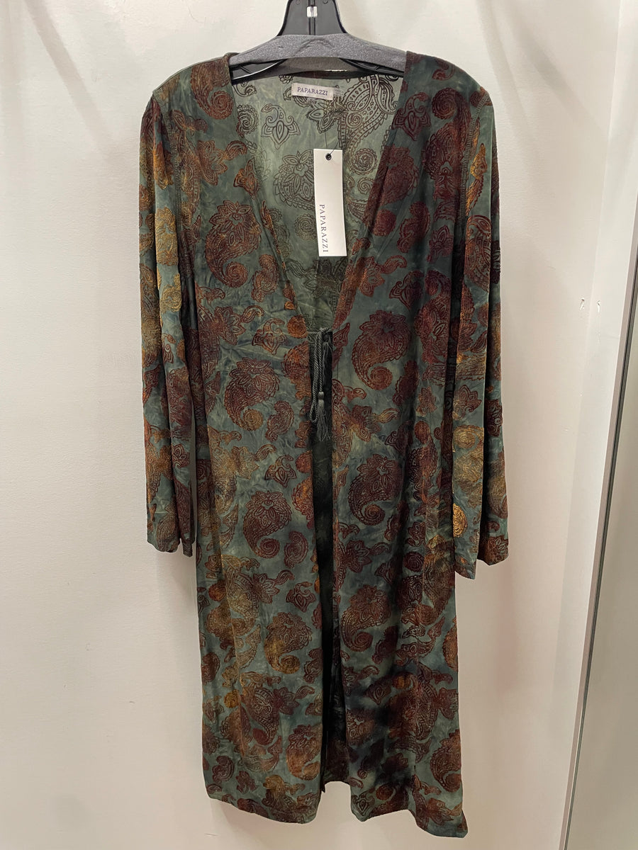 Flocked Kimono by Paparazzi