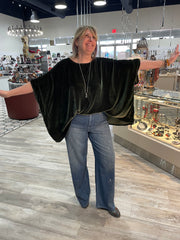 Zandra Silk Velvet Scarf Top