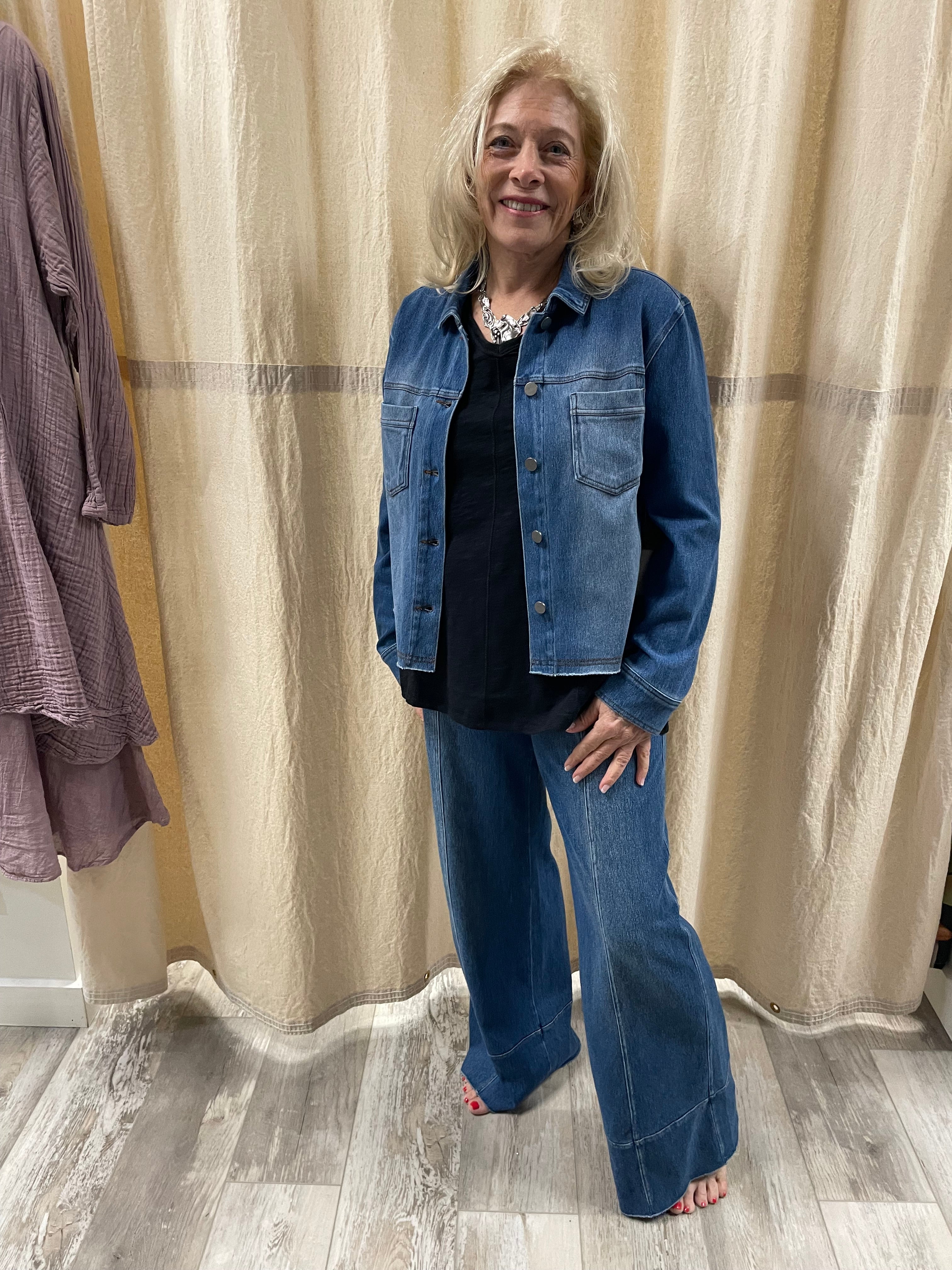 Denim Momentum Jacket by Escape Robin Boutique