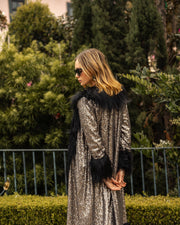 Penny Deluxe Gunmetal Faux Fur Jacket Robin Boutique