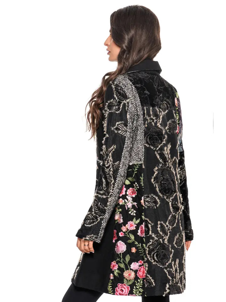 Mixed Media Jacket by Adore