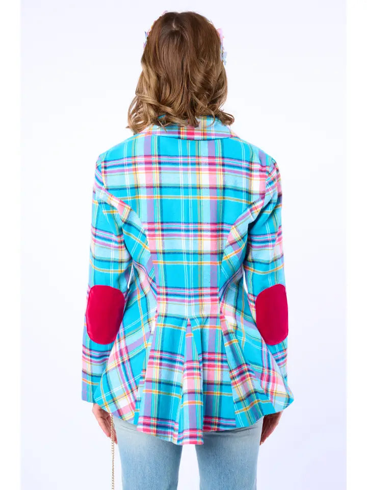 Dulce Plaid Blazer by Aratta