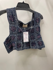 Boho Blossom Crop Vest