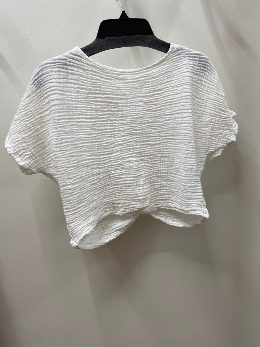 Double Gauze Crop Top