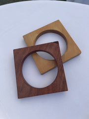Wood Square Stacking Bangle