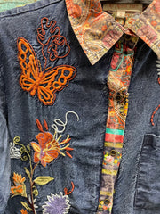 Embroidered Denim Blouse by All About Her