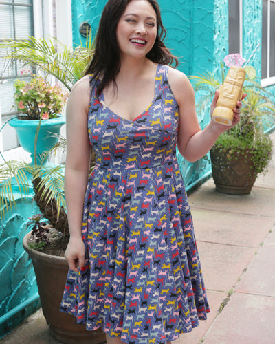 Stargazing Dress in Chattes Print by Effie's Heart