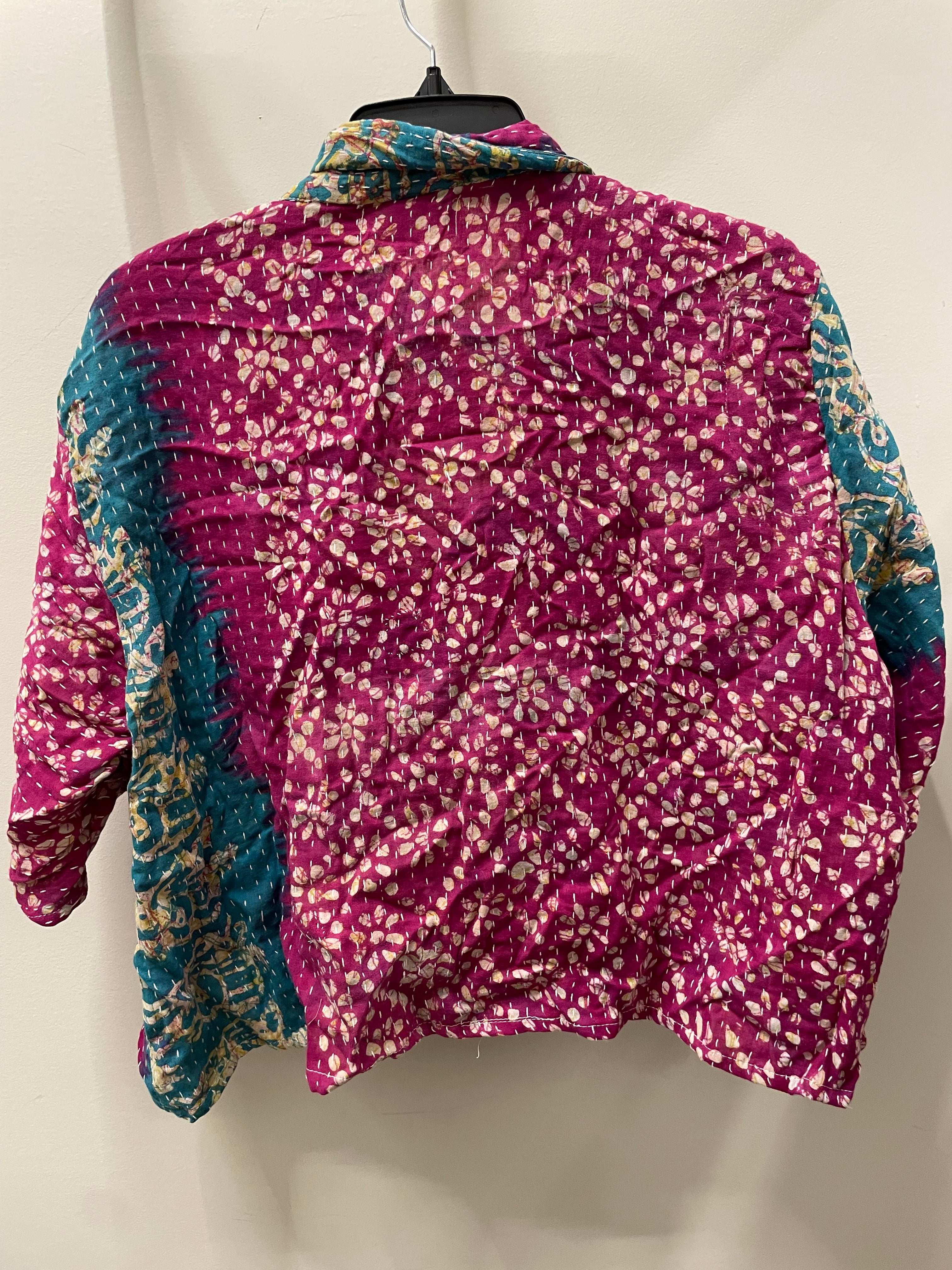 Kantha Clarity Crop Button Down #256 by Kantha Bae