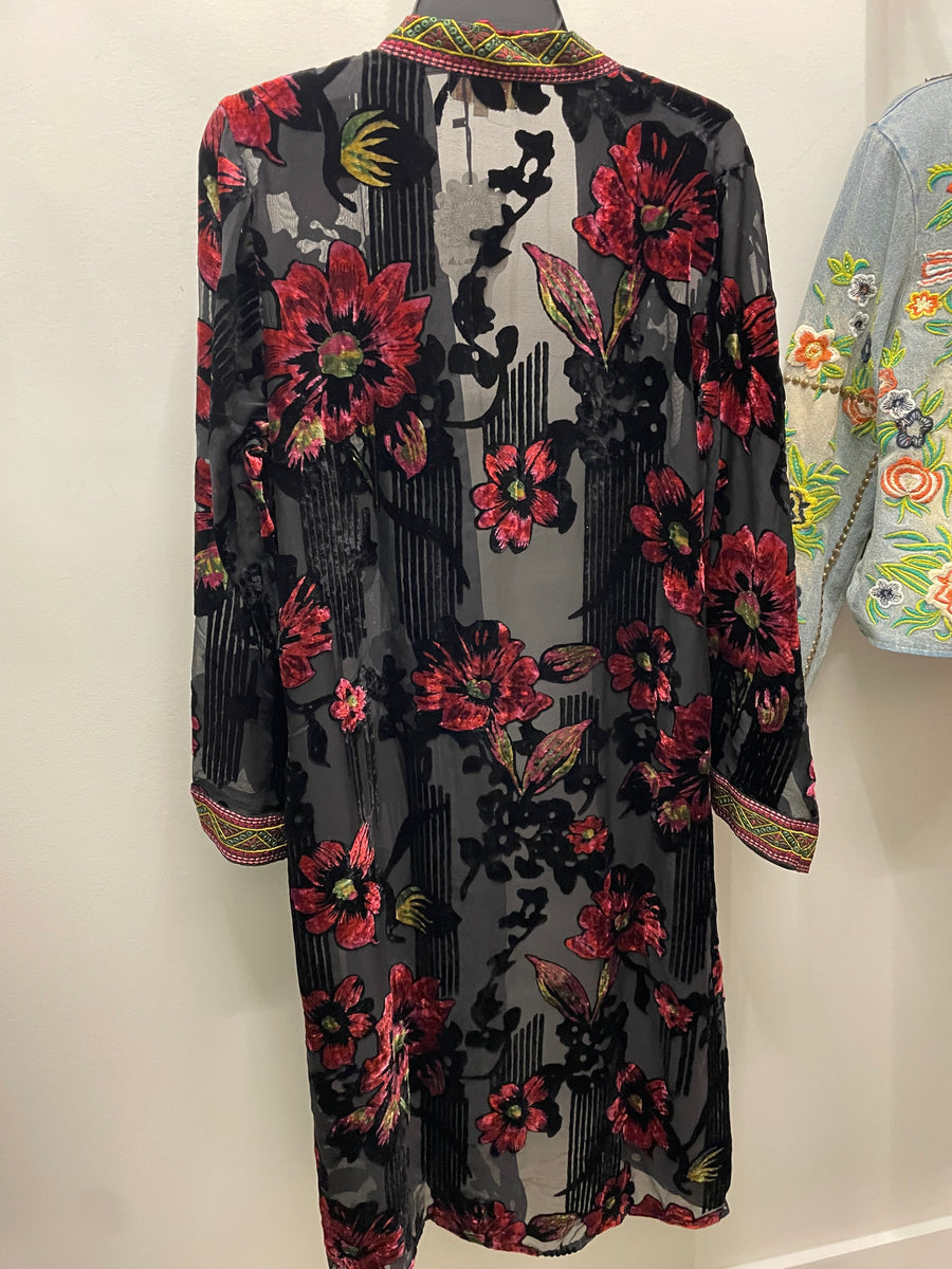 Burnout Velvet Kimono by All About Her