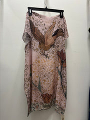 Folklore Floral Scarf with Bird of Peace by Market of Stars Robin Boutique