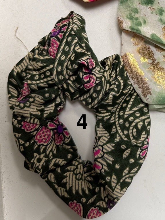 Nepalese Silk Scrunchie Hair Bands Robin Boutique