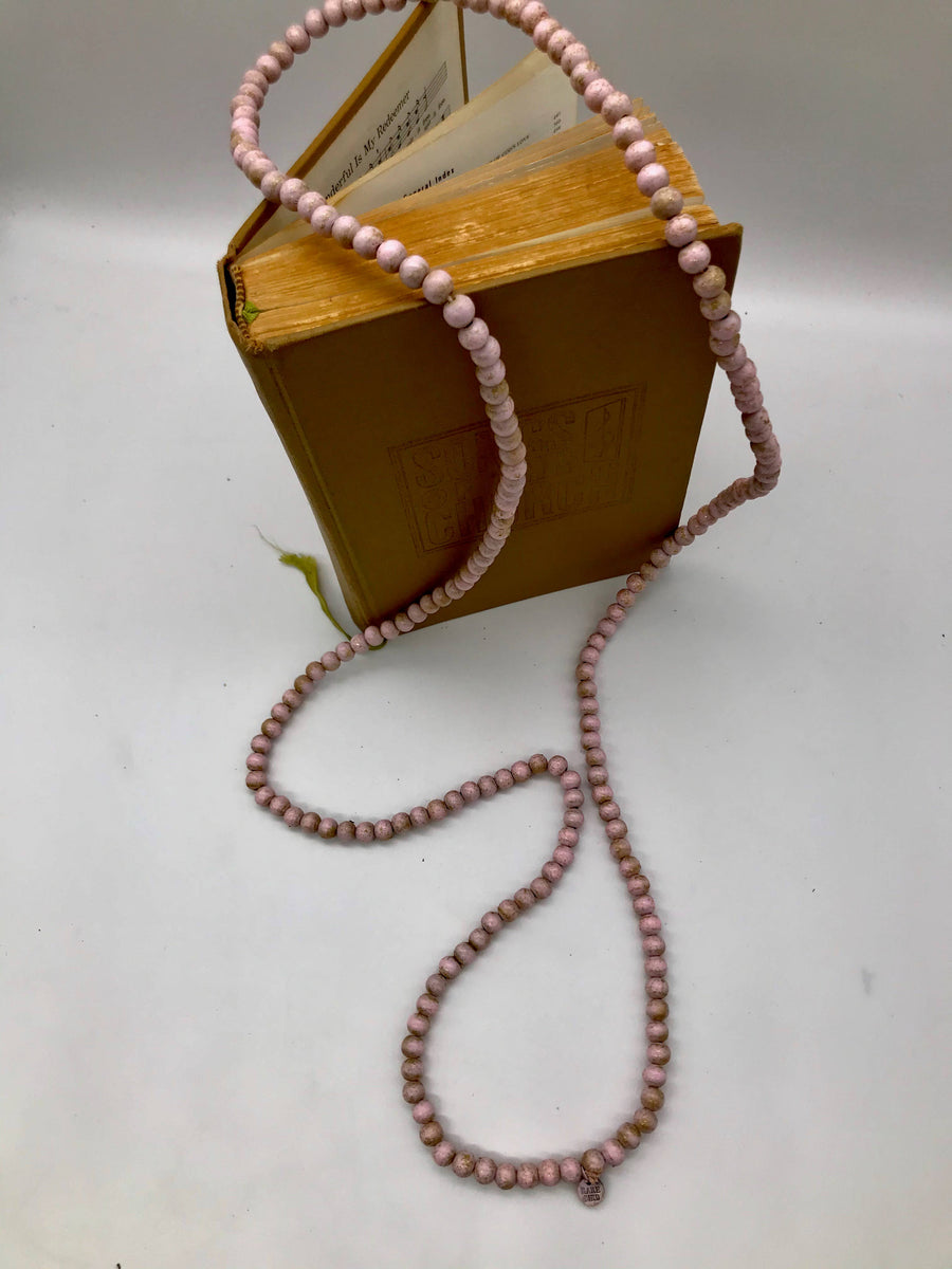 Pink Teakwood Earrings