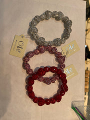 Crystal Rhinestone Heart Bracelet