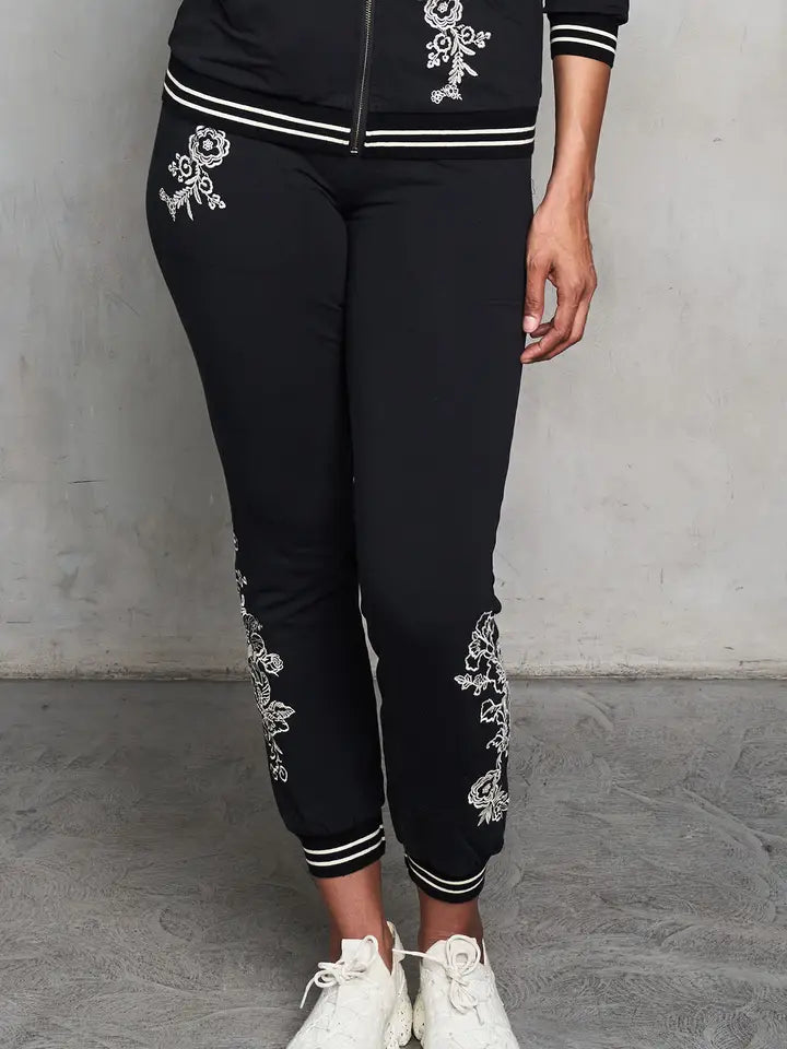 Embroidered French Terry Jogger by Paparazzi