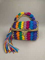 CHQEL Evening Clutch Bag for Women, Handmade Crochet Purse Robin Boutique