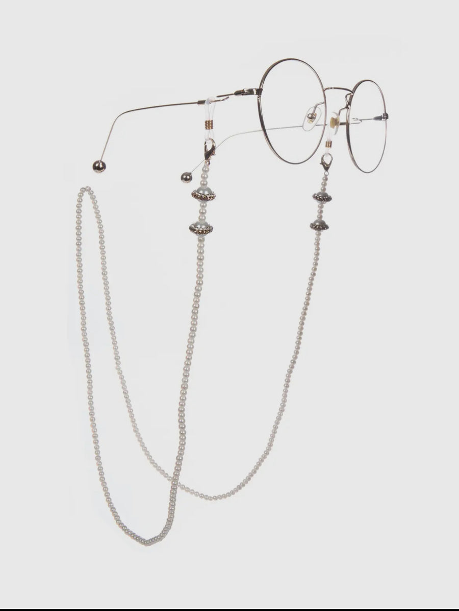Bejeweled Eye Glass Necklace