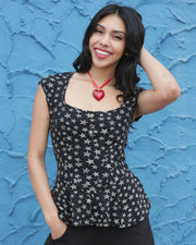 Cottage Blouse in Estrella Print by Effie's Heart