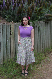 Devonport Skirt in Lilly Print by Effie's Heart