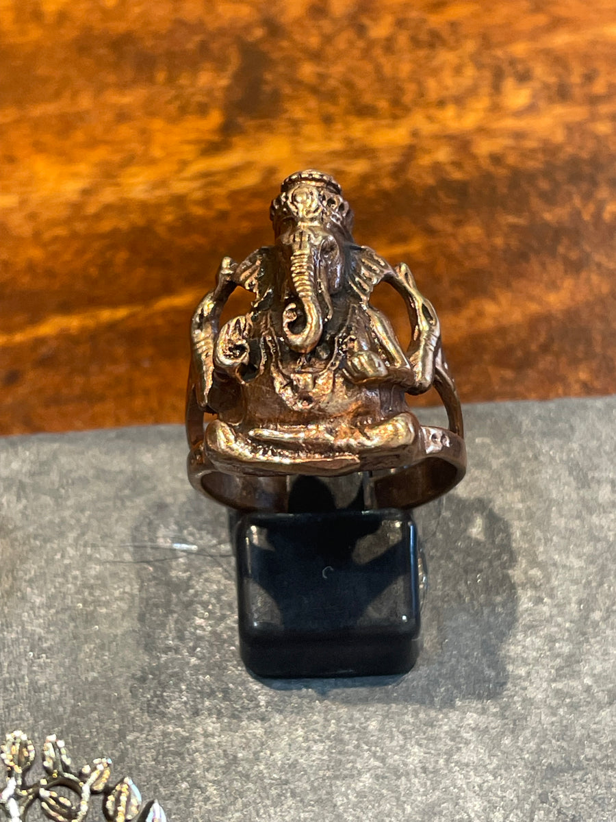 Ganesh Ring in Copper