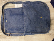 Denim Patch Messenger Bag