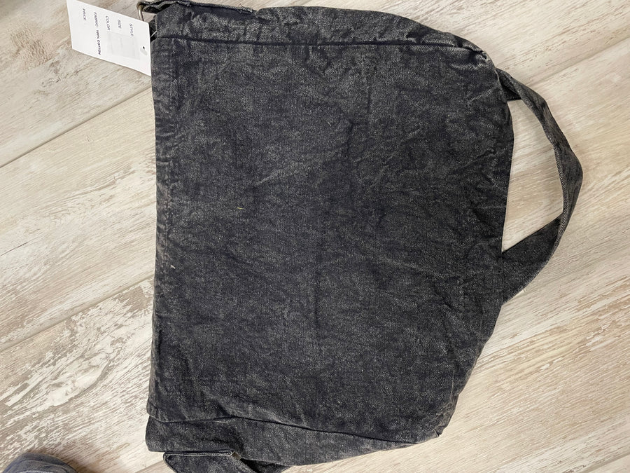 Denim Patch Messenger Bag